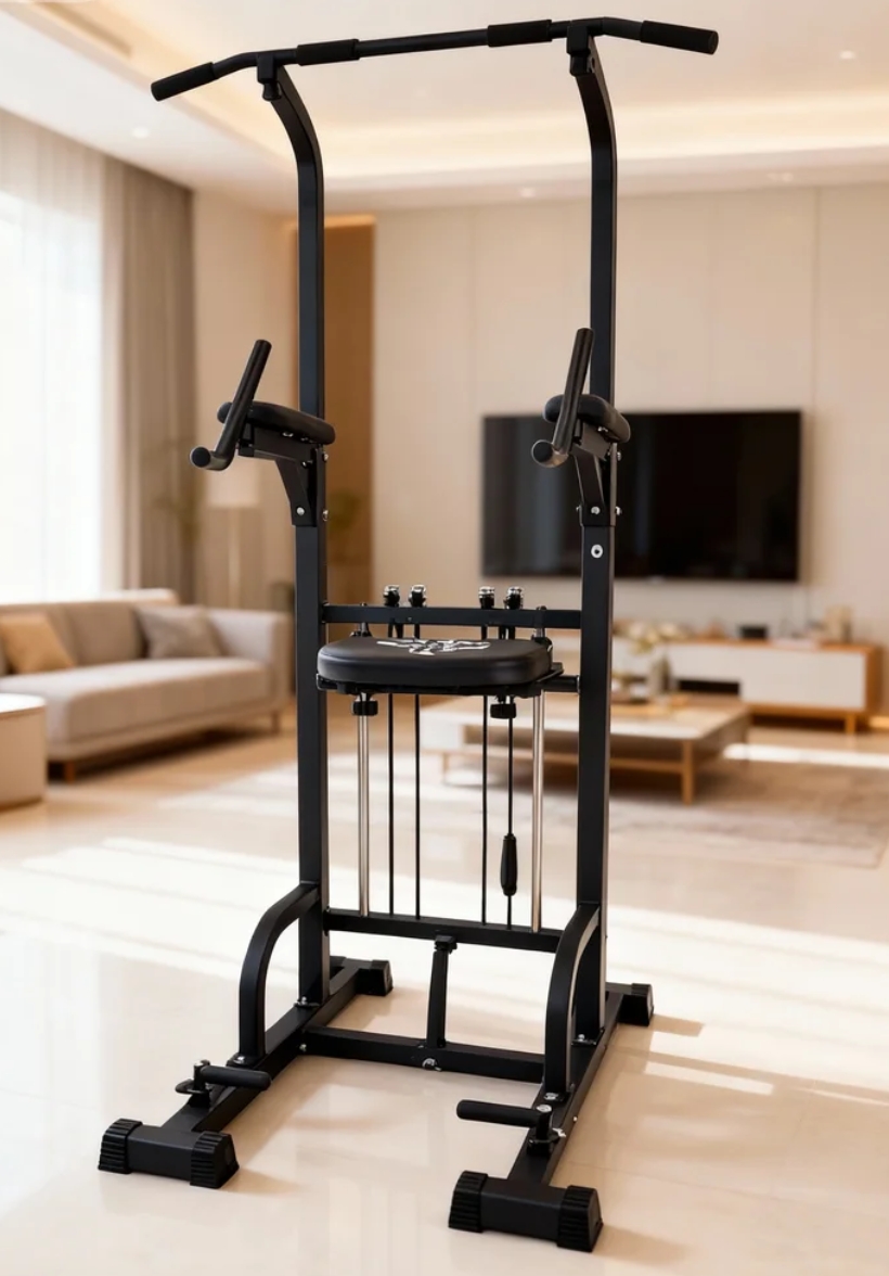 Pull Up Bar Tower - Alat Latihan Kekuatan Power Tower Pull-Up