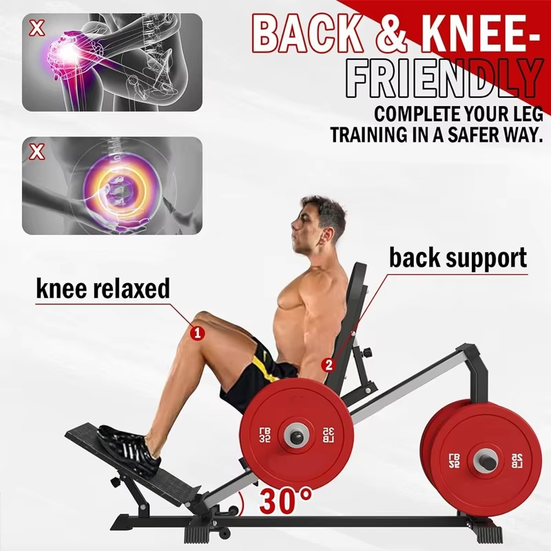 Home Gym Hip Thrust Machine - Alat Latihan Glute 2-in-1 Reverse Pedal