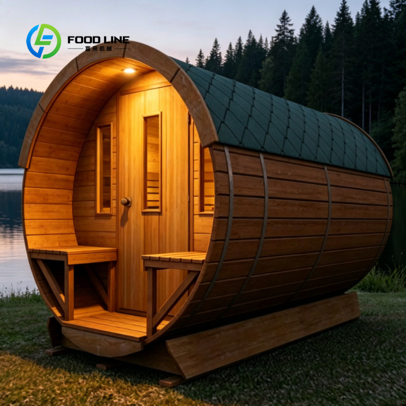 Sauna Home Gym - Sauna Tong Kayu Cedar Merah Solid