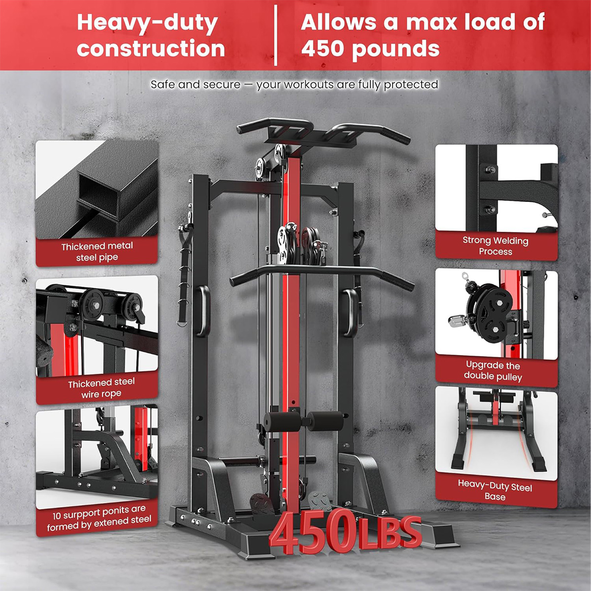Mesin Gym Rumah Pooboo - Siste - Home Gym Leg ulasan dan harga