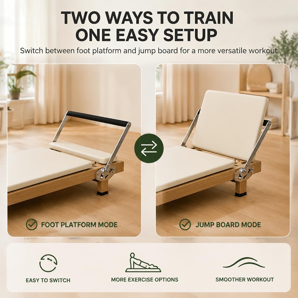 Reformer Pilates Lipat, Mesin  - Home Gym Pilates ulasan dan harga