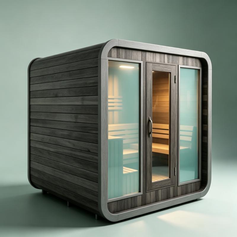 Ruang Sauna Mewah yang Dibuat  - Sauna Home Gym ulasan dan harga