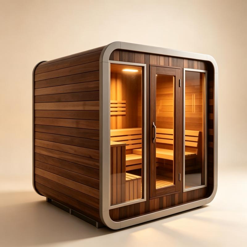 Ruang Sauna Mewah yang Dibuat  - Sauna Home Gym ulasan dan harga