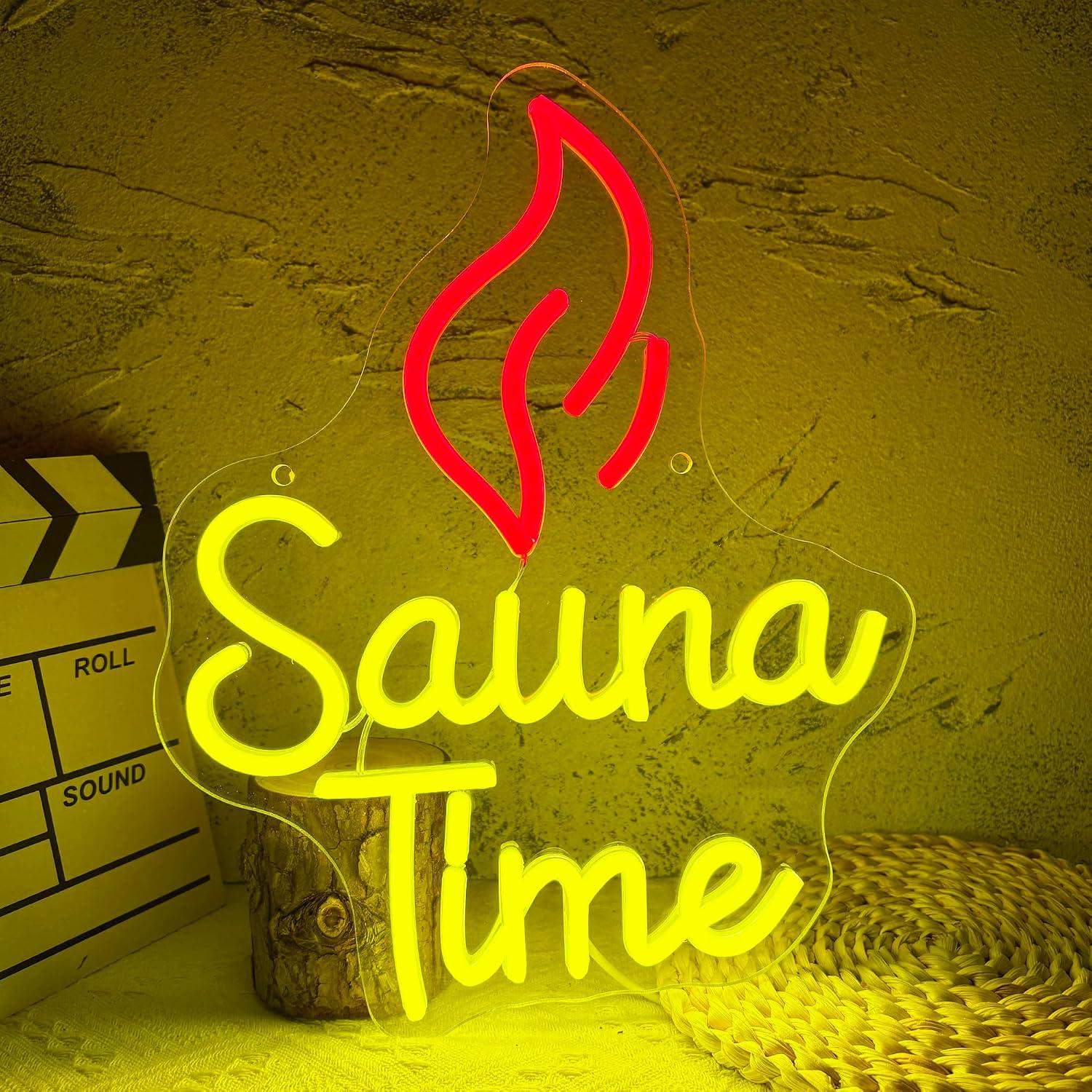 Lampu LED Neon Sign Sauna Time - Sauna Home Gym ulasan dan harga