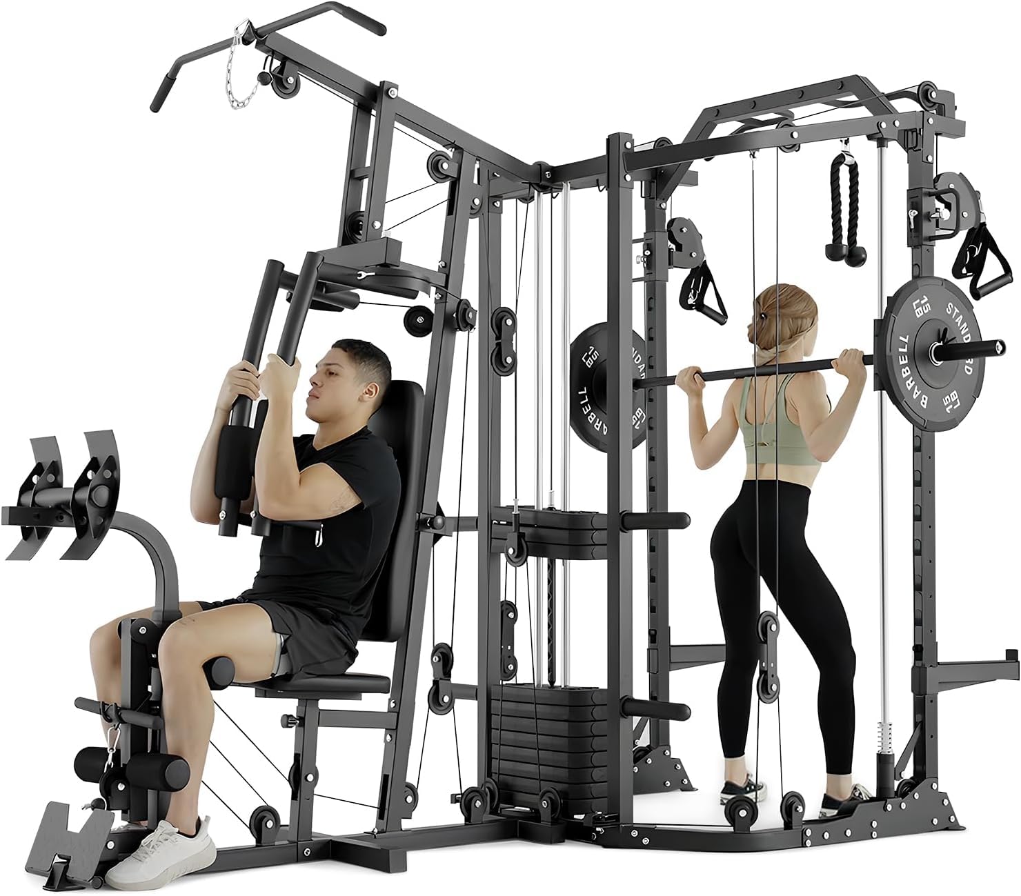 Mesin SmithΔ Dual-Station, Sta - Home Gym All In One ulasan dan harga