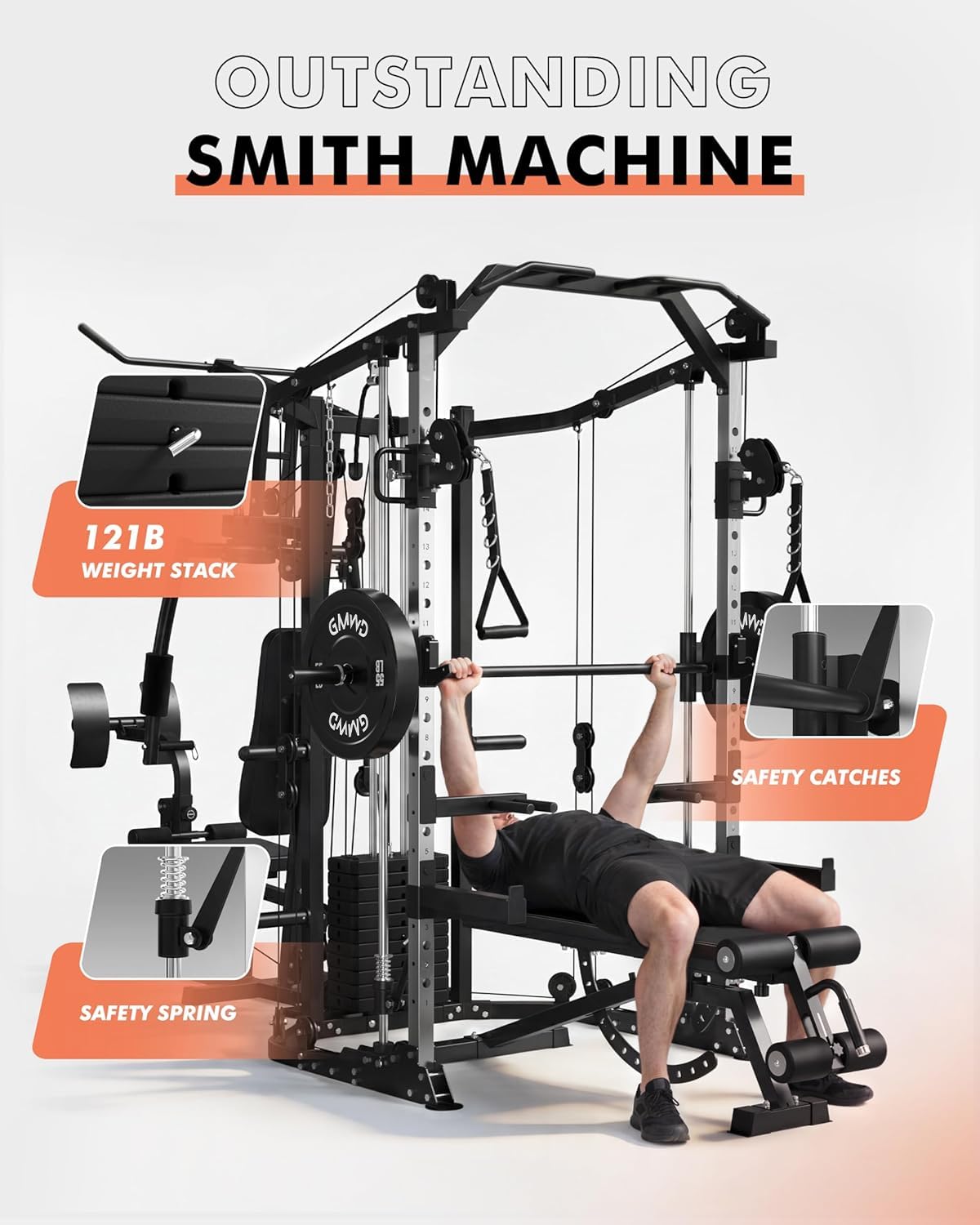 Mesin SmithΔ Dual-Station, Sta - Home Gym All In One ulasan dan harga