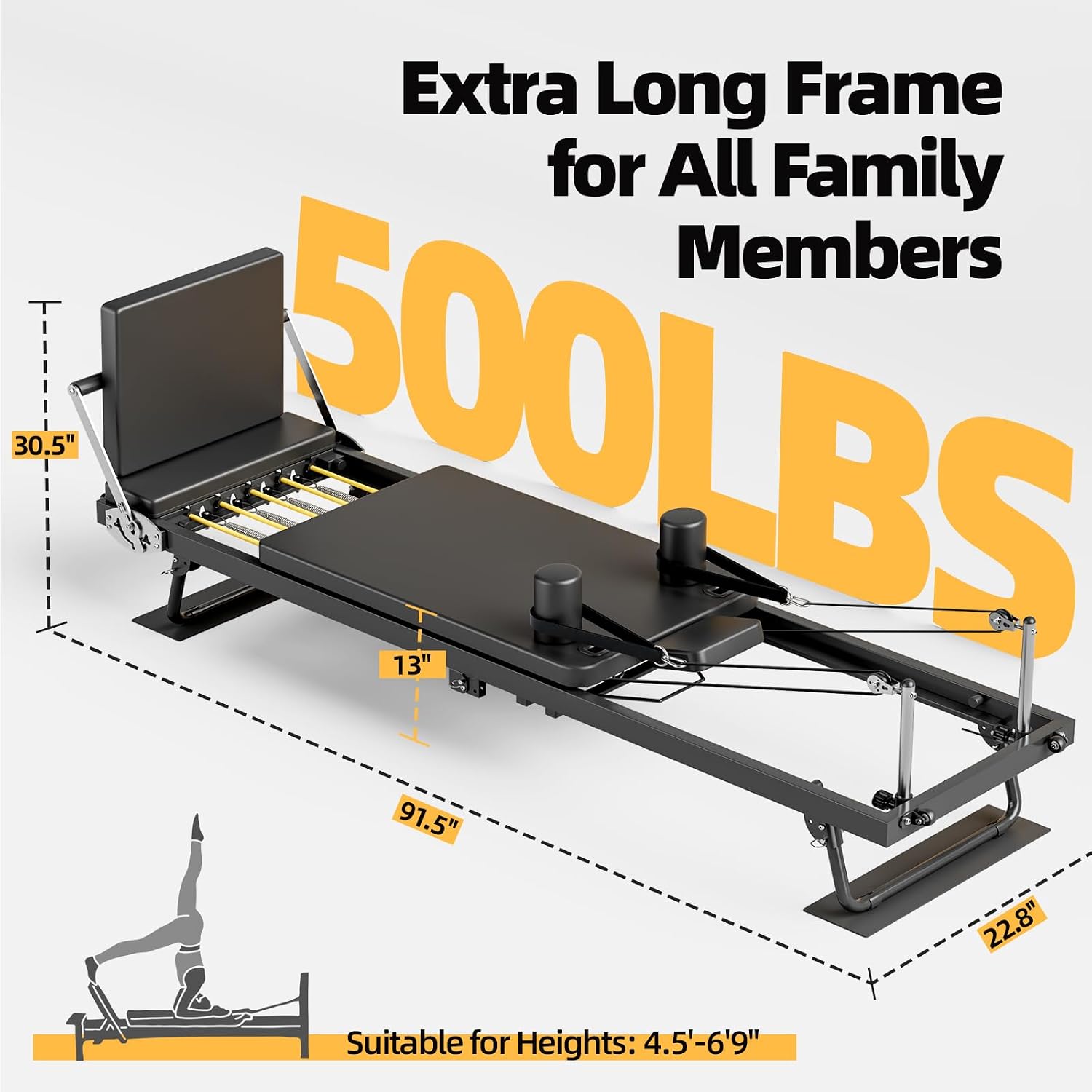 Mesin Pilates Reformer Lipat,  - Home Gym Pilates ulasan dan harga