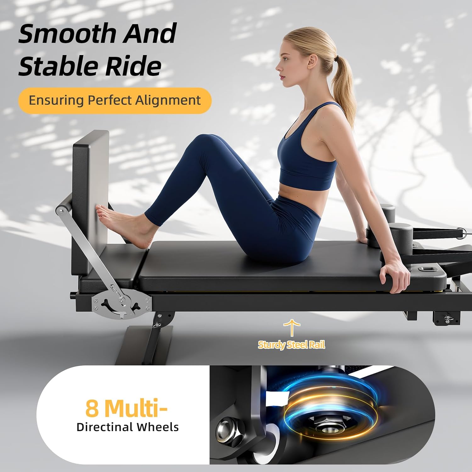 Mesin Pilates Reformer Lipat,  - Home Gym Pilates ulasan dan harga